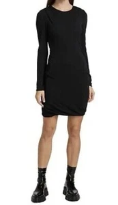 rag & bone Poppy Draped Mini Dress in Black Sz XS NWOT Retail: $375 - Picture 1 of 6