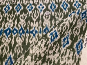 Thibaut F912052 Atlas Ikat Wild Sage 52 % Kinderbett 48 % Futterstoff Italien 166 $ Einzelhandel BTY - Bild 1 von 17