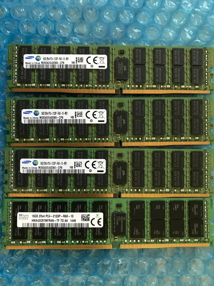 64GB (4x16GB) DDR4 2133P ECC RDIMM Memory for Dell PowerEdge R430 R530 R730 T430 - Image 1 of 1