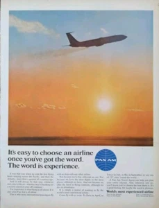 1966 Pan America Print Ad, World's Most Experienced Airline - Picture 1 of 1