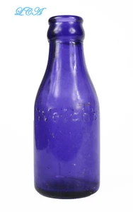 Colorful ANTIQUE Pure Purple WELCH Junior GRAPE JUICE mini soda BOTTLE Welch's - Picture 1 of 5