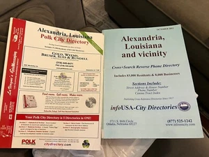2010 & 2011 Alexandria, Louisiana Rapides Parish City Directories - Foto 1 di 3