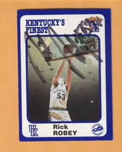 Carta Rick Robey Kentucky Wildcats AUTO firmata 1988 #167 Boston Celtics 1W - Foto 1 di 2