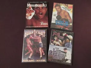 (4) BOXING ALI, JOE LOUIS ETC Mint DVD's & AUDIO FACTORY SEALED MINT ! - Picture 1 of 7