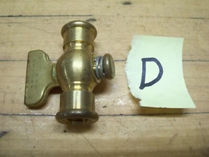NOS 1/8" NPT Essex Brass Fitting Pet Cock Shut Off Valve Gas Oil Hit Miss Engine - Picture 1 of 12