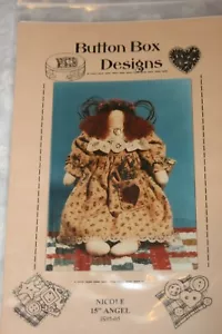 SIN CORTAR patrón de costura artesanal botones caja diseños Nicole 15" muñeca ángel js95-05 - Imagen 1 de 2