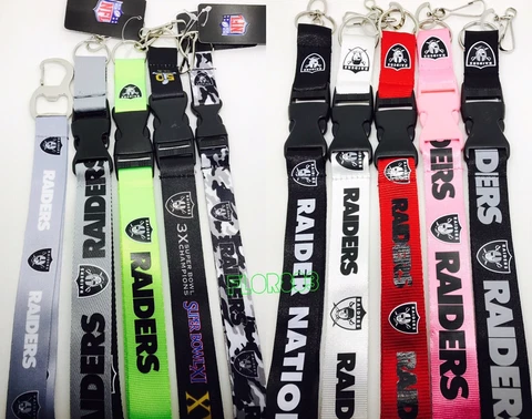 NFL Las Vegas Raiders keychain Lanyard - Pick Your Color! Cover