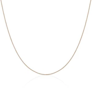 Rose Gold Plated Sterling Silver Diamond Cut Curb Choker 12 + 3 Inches - Picture 1 of 8