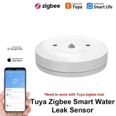 Tuya ZigBee Smart Home Water Sensor Leak Detector Flood Leakage Alarm Control