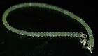 Green Prenite Gemstone 3-4Mm Beads 925 Sterling Silver 7" Strand Bracelets Xa254