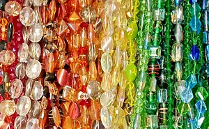 Glas Kristall Perle Menge - 19 × Stränge Auffädeln Lose Schmuckherstellung Qualität Perlen - Bild 1 von 24