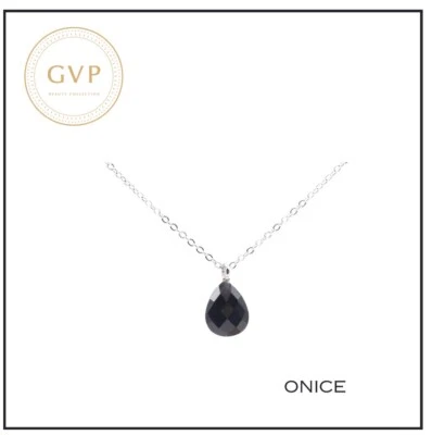 collana In Argento 925 Con Pietra Di Onice E Verianti - Immagine 1 di 4