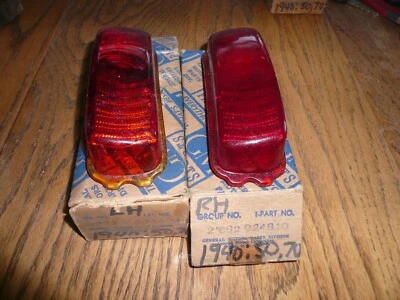 Lentes de lámpara Buick Roadmaster Super Tail Light 1940 NOS 924809 LH 924810 RH - NOS Foto 1 de 2