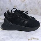 Adidas Questar Youth Kids Size 1 Running Shoes Black Athletic Trainer Sneakers