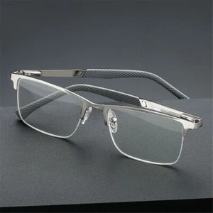 Anti Blue Light Reading Glasses for Men Women Half Frame Anti Glare/Eye Strain - Picture 1 of 10
