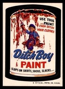 1974 Topps Wacky Packages Series 6 #25 Ditch Boy Paint NM/MT