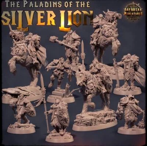 Paladins of the Silver Lion - 9 Piece Compete Set | DnD Miniatures | Tabletop - Picture 1 of 10
