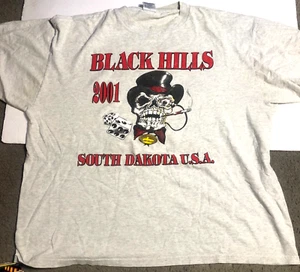 Black Hills South Dakota 2001 Bikers Emporium Motorcycle Road Show T-Shirt XL - Picture 1 of 4