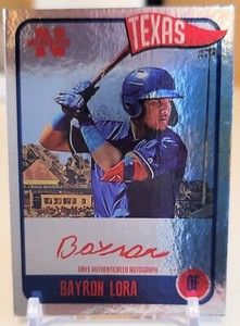 2020 Onyx Nimbus Baseball Bayron Lora Red Ink Auto #1/5 - Case Hit