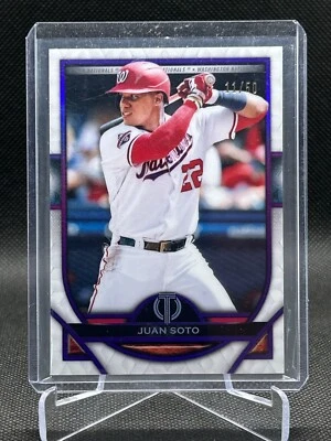 Juan Soto 2021 Topps Tribute PURPLE Parallel 11/50 Card #18 - Image 1 of 2