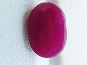 Huge Certified natural ruby gemstone - untreated faceted Ruby 15.87 CTS - Picture 1 of 10