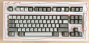 Replacement Keycaps from DisplayWrite SSK IBM Model M Vintage Keyboard 1392464 - Picture 1 of 4