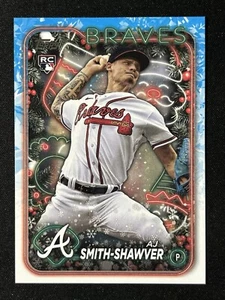 Tarjeta de béisbol 2024 Topps Holiday AJ Smith-Shawver radiocontrol novato #H23 Atlanta Braves - Imagen 1 de 2