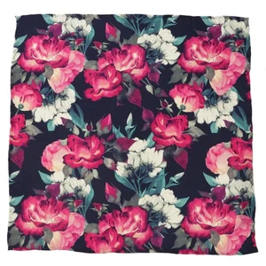 Pañuelo de bolsillo pintado floral azul marino - Imagen 1 de 5