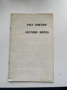 Piet Forton Lecture Note Magician Short Bio Book Book Booklet 1967 Pop Out Move Shown - Bild 1 von 5