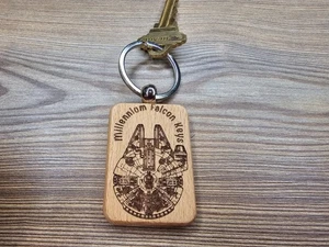 Llavero "Millennium Falcon Keys" grabado con láser **Ambos lados grabados** - Imagen 1 de 5