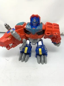 Playskool Transformers Rescue Bots Optimus Prime Dino Bot T-Rex Action Figure - Picture 1 of 4