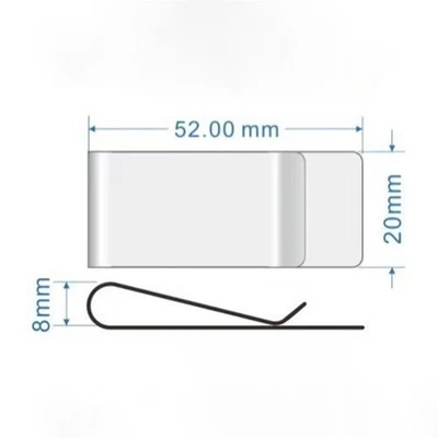 2pcs Money Clip Holder 2 Size 2 Colour for Money Cash Business Card Pen Organize - Image 1 of 4