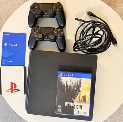 Sony PlayStation 4 Slim 1TB Negro Con 2 Mandos Y 1 Juego Foto 1 de 3
