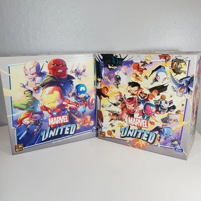 CMON Marvel United Core + Stretch Goal Promo Box Kickstarter Board Game Complete - Image 1 of 4