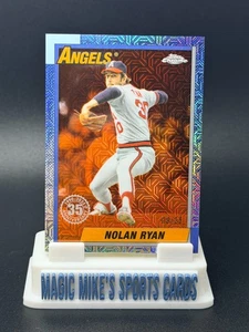 Nolan Ryan 2025 Topps Actualización Paquete Plata Cromo Naranja Mojo Refractor/25 Ángeles - Imagen 1 de 3
