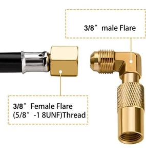 Eazy2hD 12FT RV Propane Hose with Blackstone Elbow Adapter, Low Pressure LP Quic - Bild 1 von 3