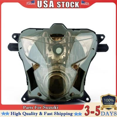 Conjunto de luz delantera de faros estuche de humo para Suzuki GSXR 600 GSX-R 750 2004 05 Foto 1 de 4