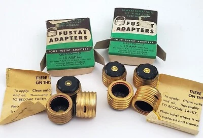 Lote de 7 adaptadores vintage a prueba de manipulaciones General Electric GE3780-15 15 amperios Foto 1 de 4