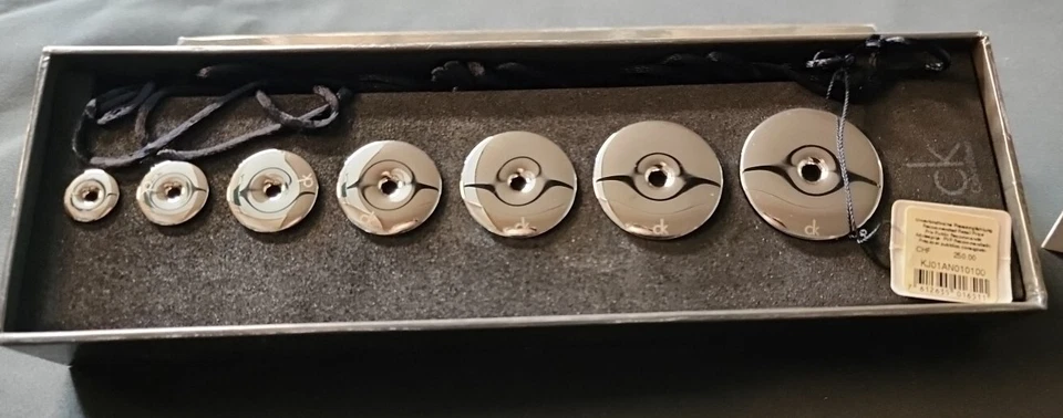 ¡NUEVO! ¡NUEVO EN CAJA! Juego Collar Calvin Klein Plata Y Encaje Reatil $250 Foto 1 de 1