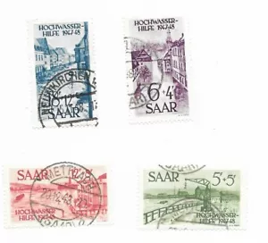 Saar 1948 fondo de desastres por inundación fino usado SG 252-5 - Imagen 1 de 1