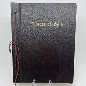 Leaves of Gold 1964 Leather Edition By Clyde Francis Lytle Religious Spiritual - Picture 1 of 15