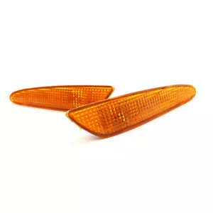 Pair Front Left & Right Bumper Side Marker Light For 03-06 Mercedes W211 E-Class - Picture 1 of 6