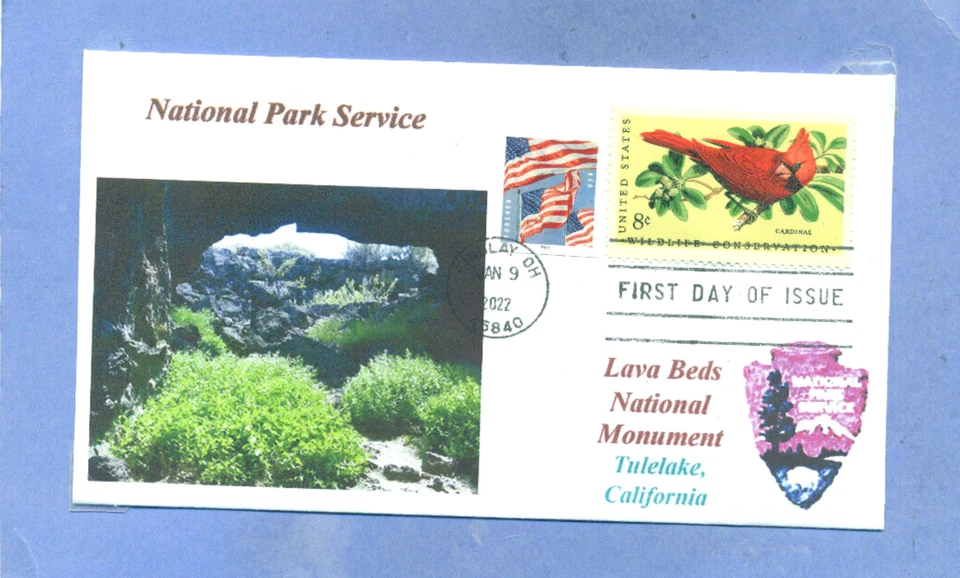 LAVA BEDS National Monument California Color Photo National Parks First Day PM - Image 1 of 1