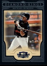 2008 Donruss Threads Diamond Kings Framed Blue #25 Michael Burgess /50