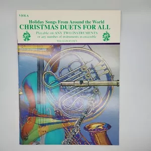 Christmas Duets For All Holiday Songs Around The World Viola Sheet Music Book - Picture 1 of 3