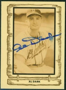 Original Autograph of Al Dark of the Braves on a 1982 Cramer Sports Promotions - Picture 1 of 2