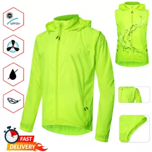 Herren Fahrradjacke mit reflektierenden Streifen Winddicht, Ärmel Abnehmbar - Bild 1 von 12