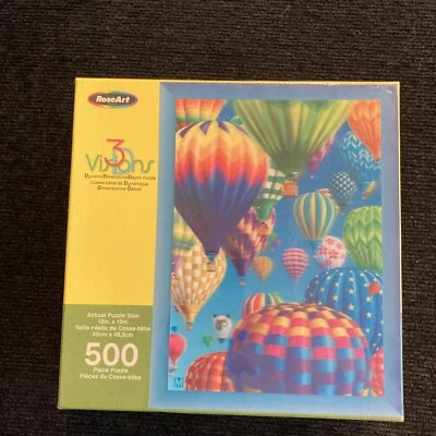 Rompecabezas artístico globo aerostático coleccionable 500 piezas Roseart 3D Visions tipo Disney  Foto 1 de 4