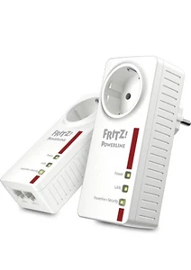 AVM Power LAN FRITZ!Powerline 1220E Set Weiss wie neu - Bild 1 von 2