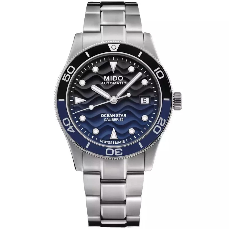 MIDO Ocean Star Auto 39MM Blue Gradient Dial Steel Mens Watch M026.907.11.041.00